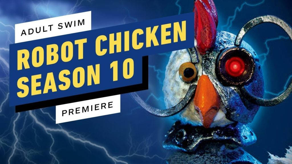 Commemorative Poster For Robot Chicken's 10th Season Wallpaper