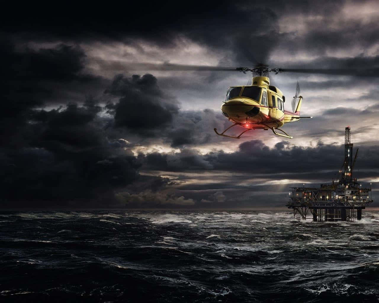 Concept Art Rescue Oil Rig Wallpaper