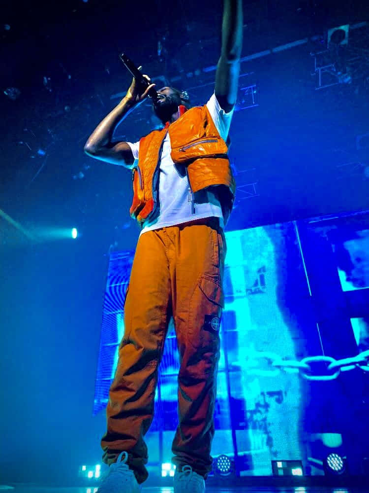 Concert Performancein Orange Vest Wallpaper