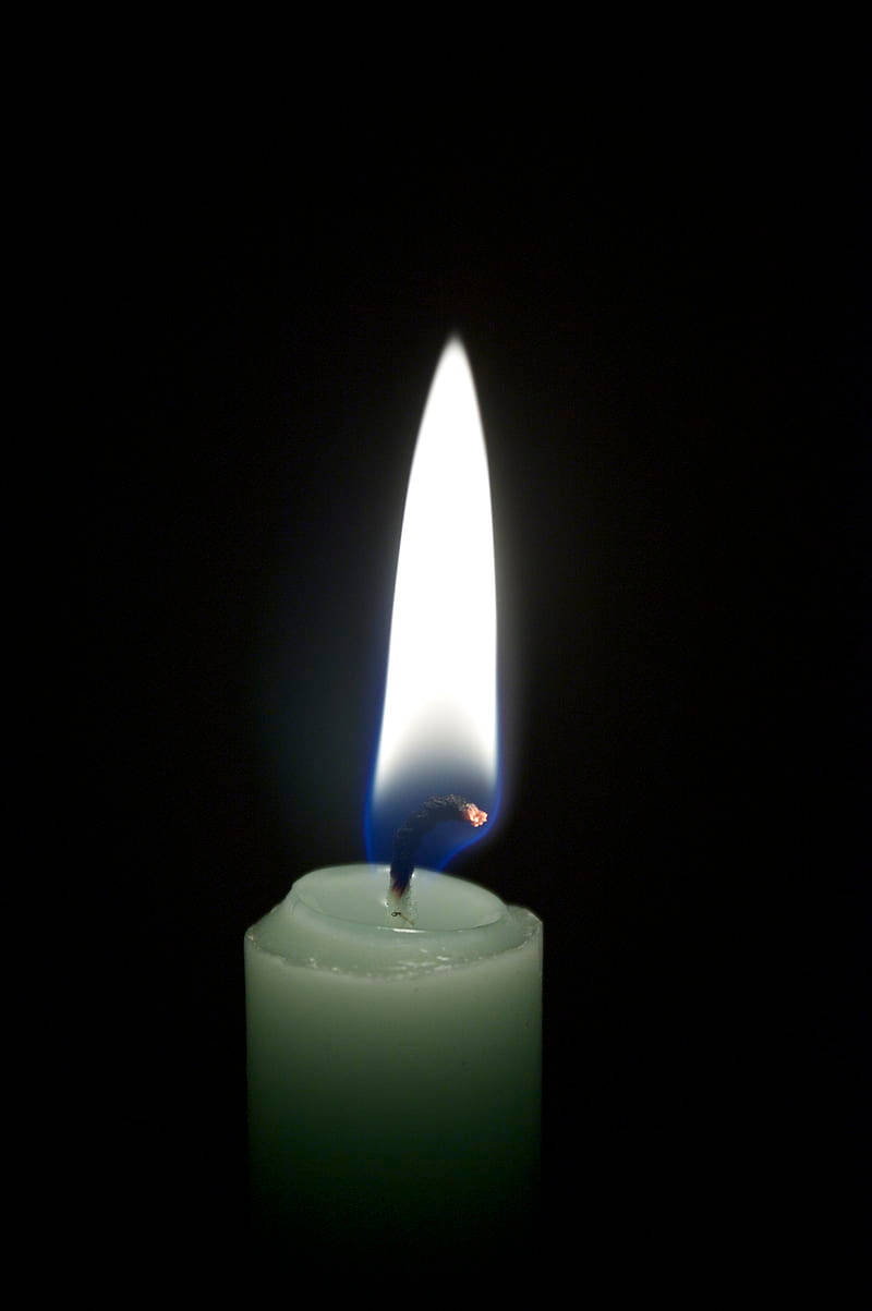 Condolence Green Candle Portrait Wallpaper