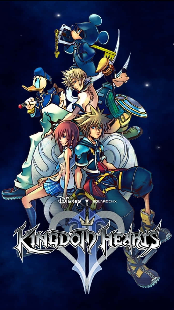 Conquer The Virtual Kingdom With The New Kingdom Hearts Phone Wallpaper