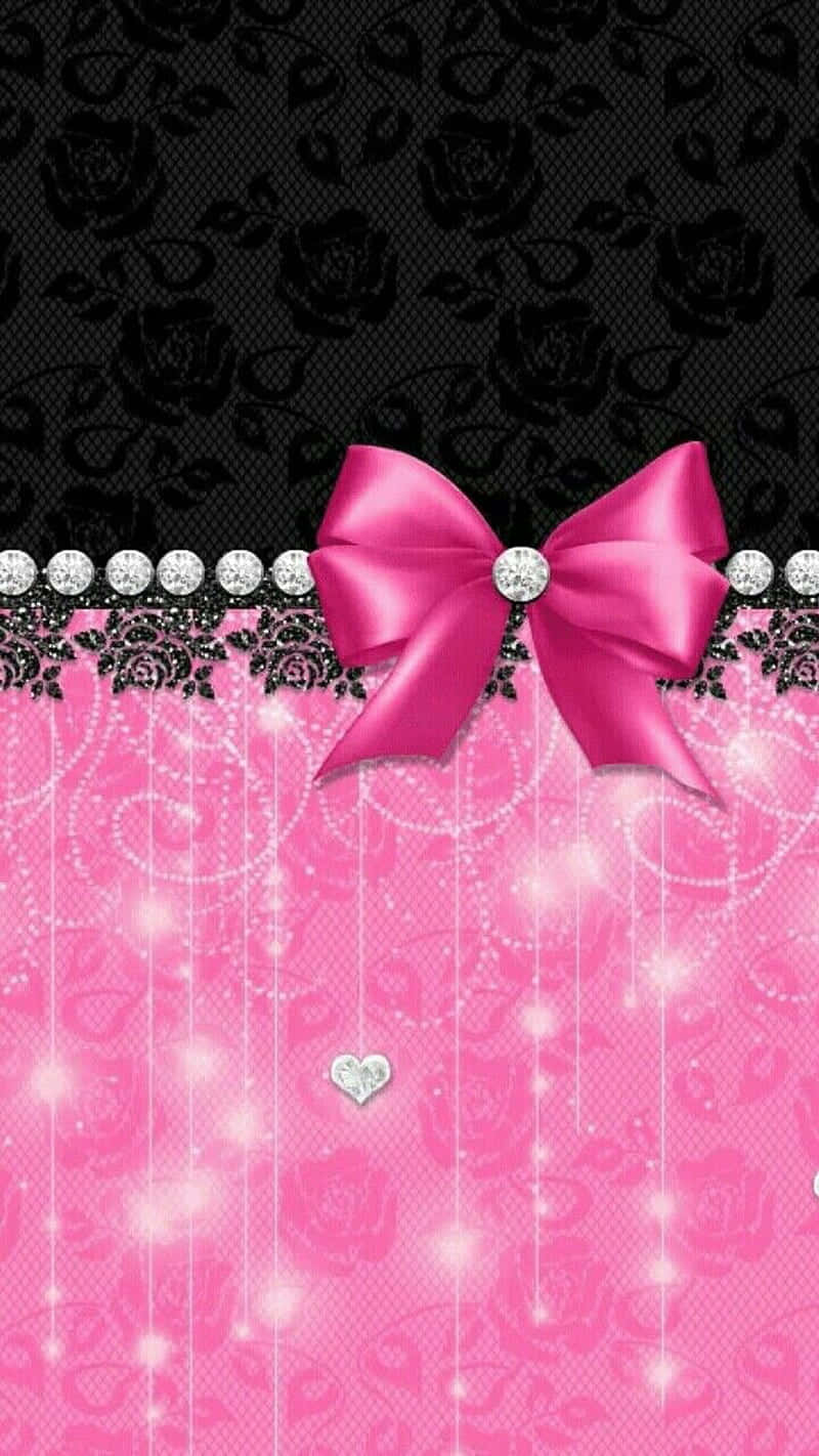 Contrasting Pink And Black Creates An Eye-catching Monochromatic Effect. Wallpaper