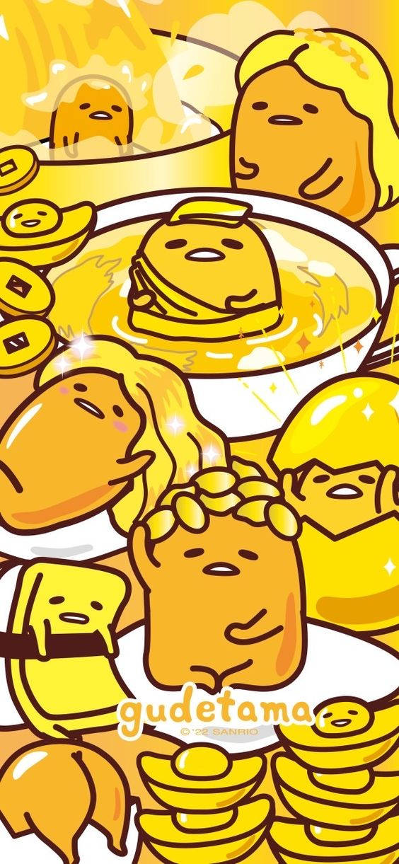 Cooked Gudetama Aesthetic Wallpaper