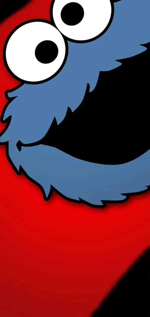 Cookie Monster Punch Hole Wallpaper