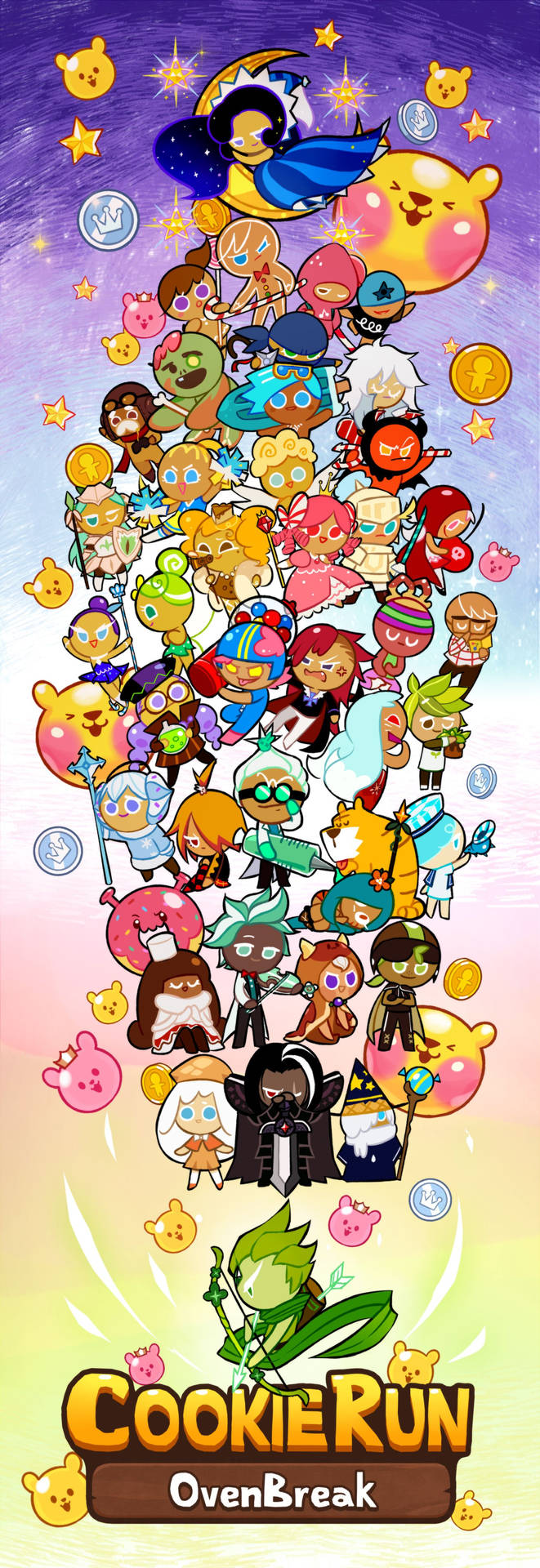 Download free Cookie Run Kingdom Kawaii Cookies Wallpaper - MrWallpaper.com