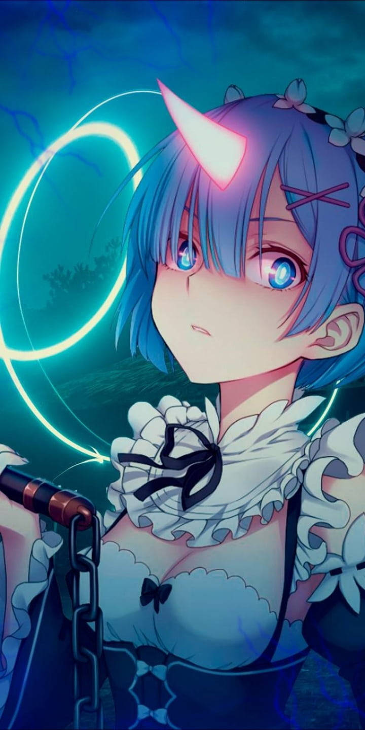 Cool Anime Girl Pfp Maid Rem Wallpaper