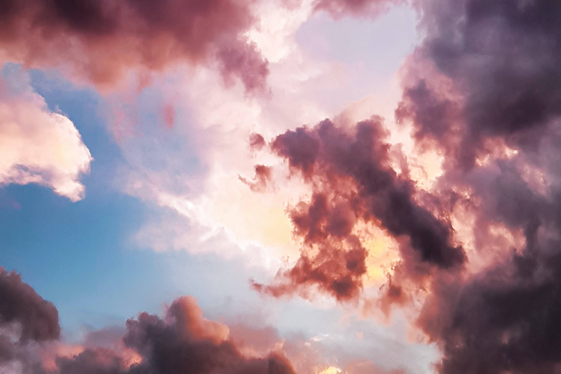 Cool Background Cloudy Sky Wallpaper