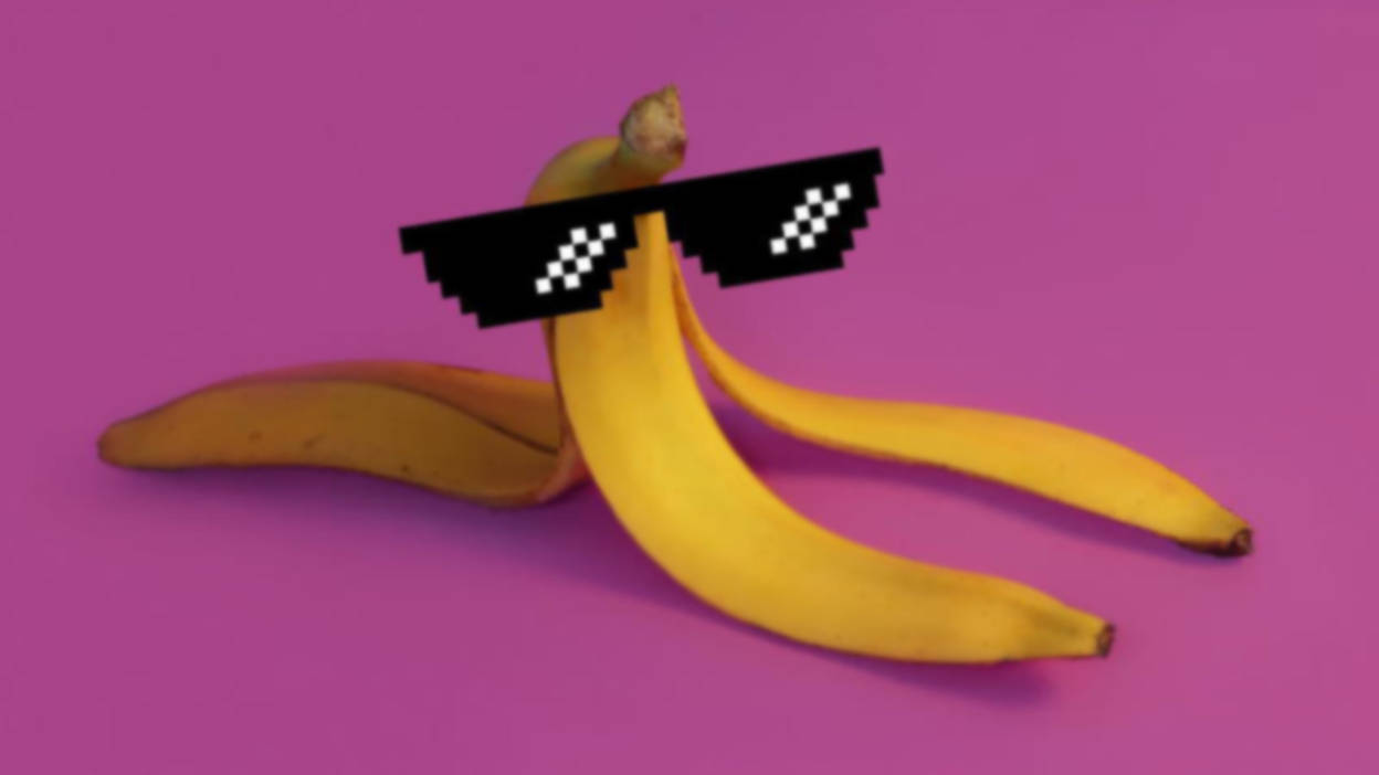 Cool Banana Funny Meme Wallpaper