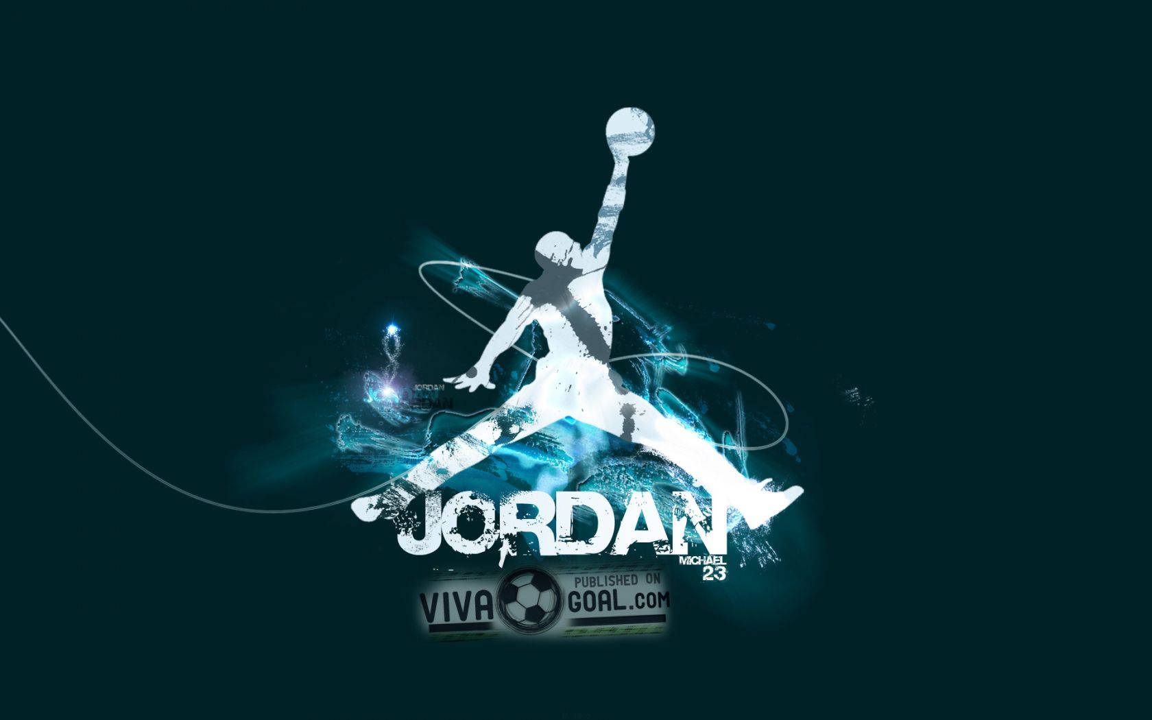 Cool Basketball Jordan Logo Wallpaper