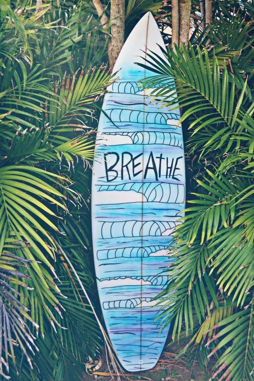 Cool Blue Surfboard Wallpaper