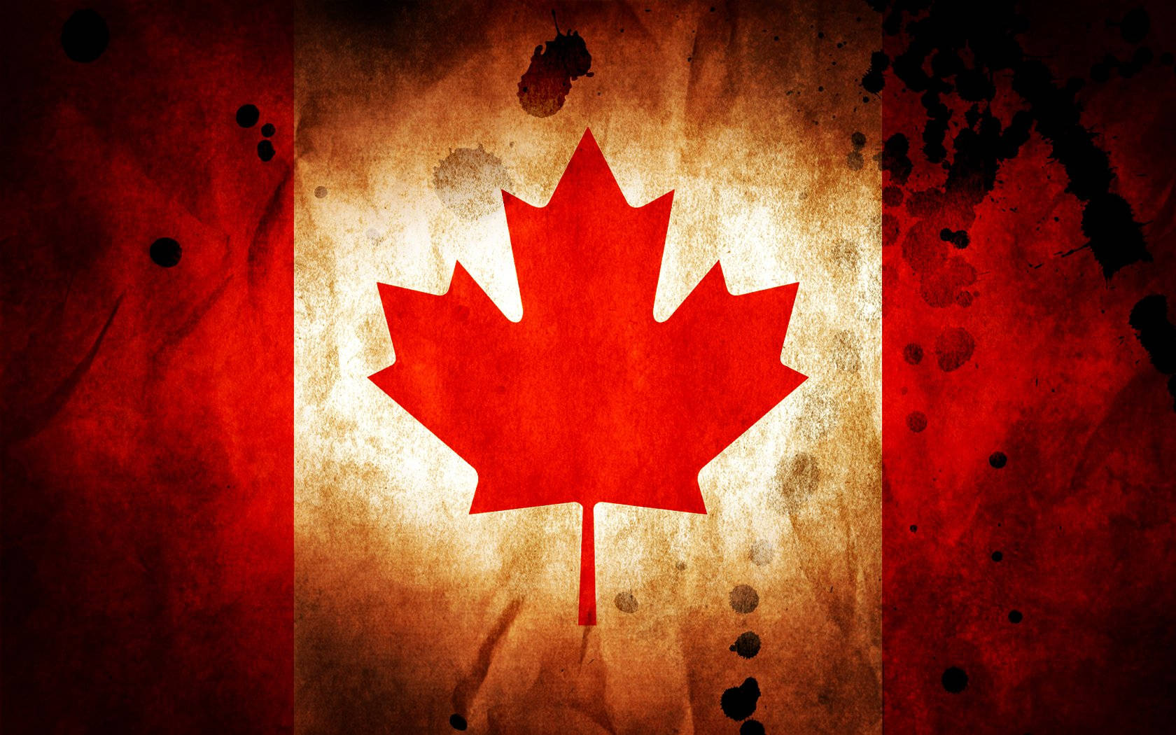 Cool Canada Flag Art Wallpaper