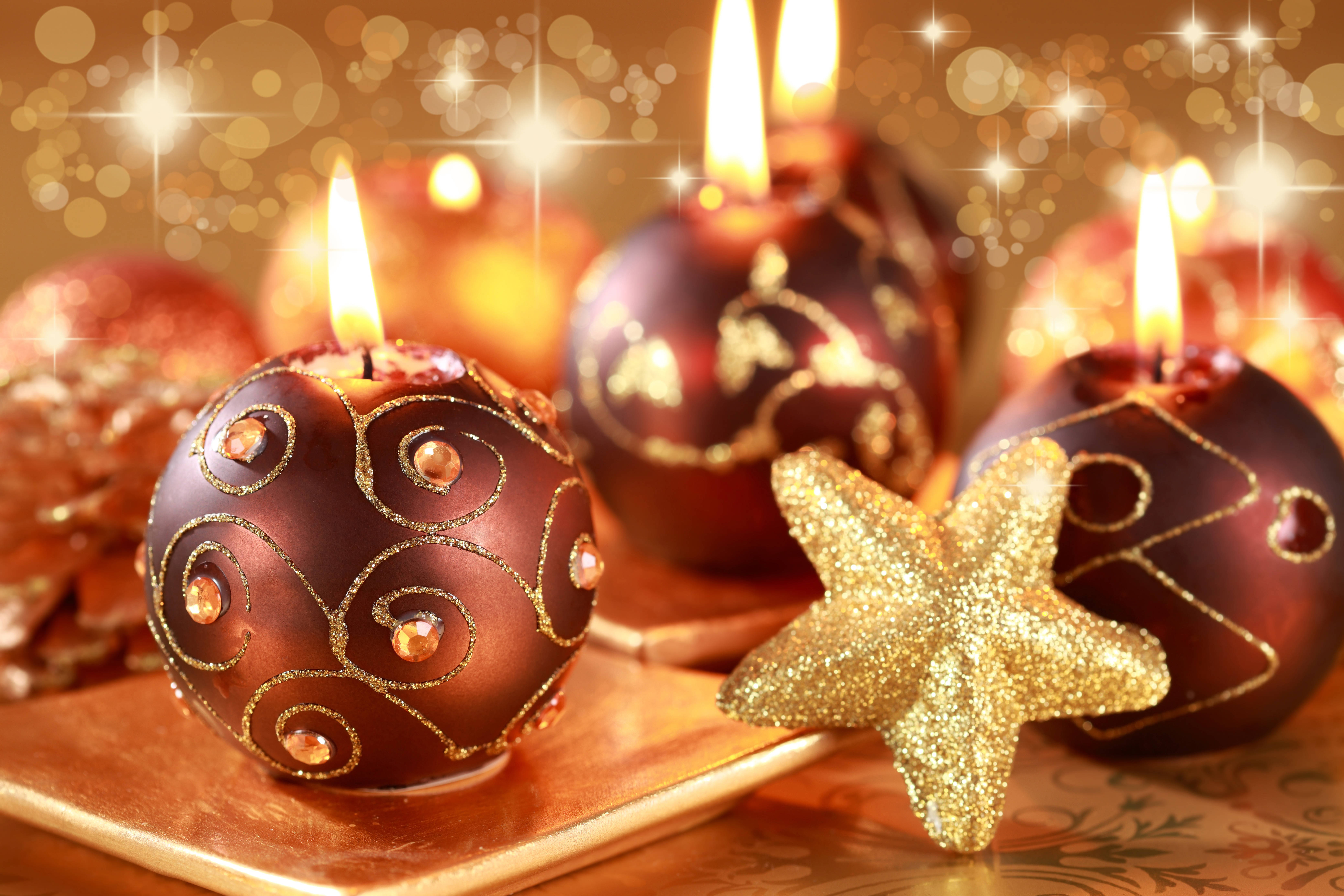 Cool Christmas Ornaments Desktop Wallpaper