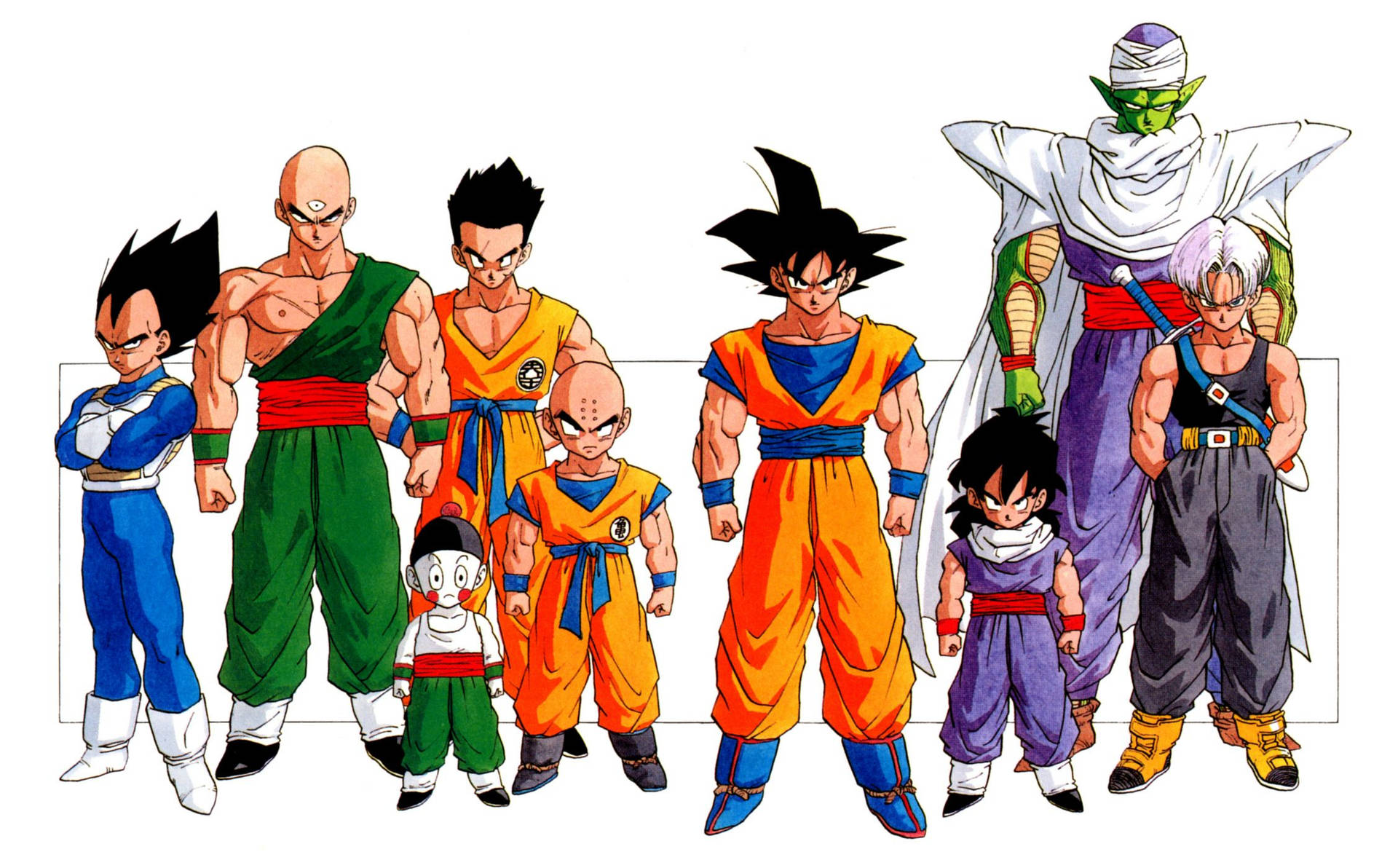 Download free Cool Dragon Ball Z On White Background Wallpaper -  MrWallpaper.com