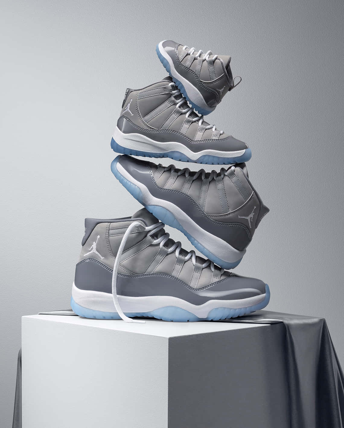 Cool Gray White Shoes Wallpaper