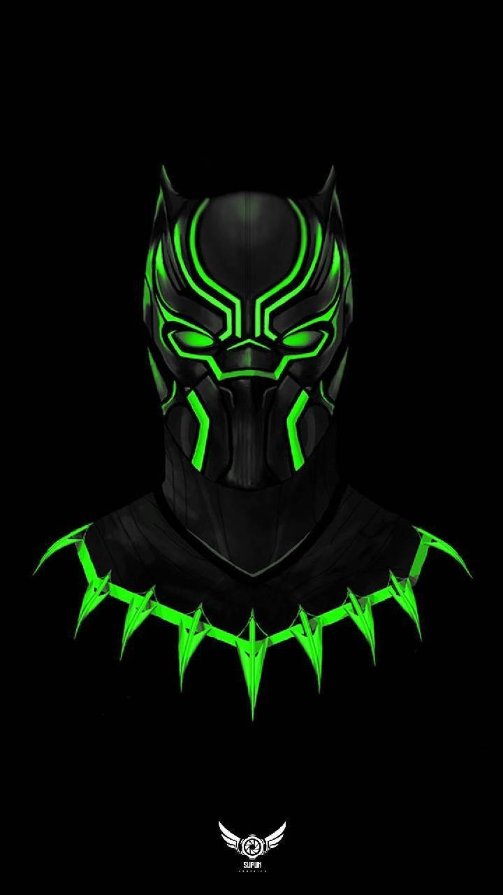 Cool Green Black Panther Wallpaper