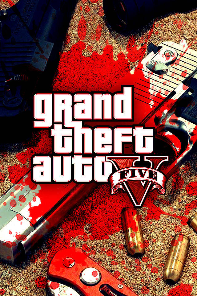 Cool Gta 5 Bloody Art Wallpaper