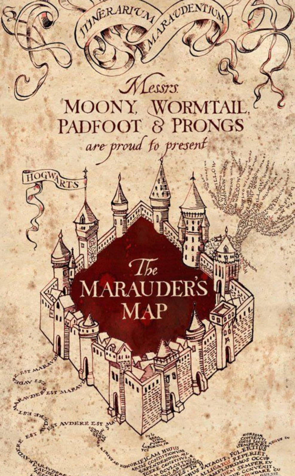 Cool Harry Potter Marauder's Map Wallpaper