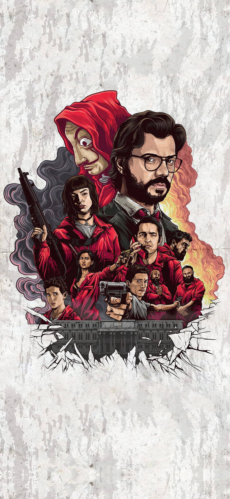 Cool Hd Art La Casa De Papel Wallpaper