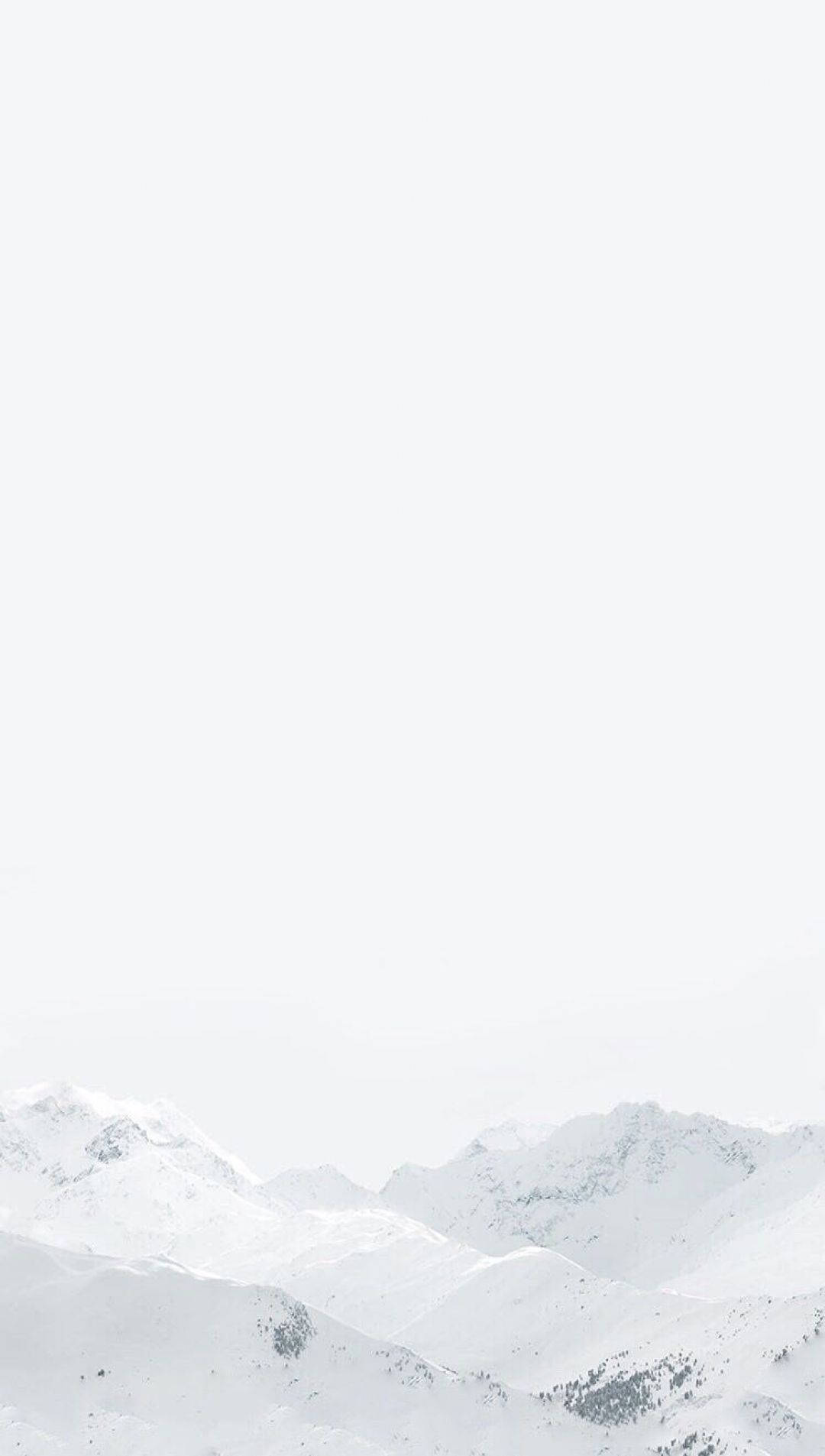 Cool Iphone White Snowy Mountains Wallpaper