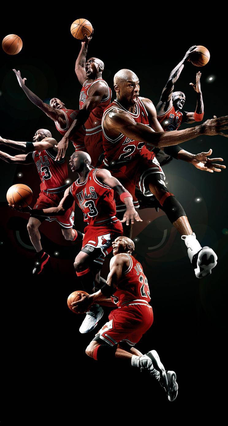Cool Jordan Swarm In Mid-dunk Wallpaper