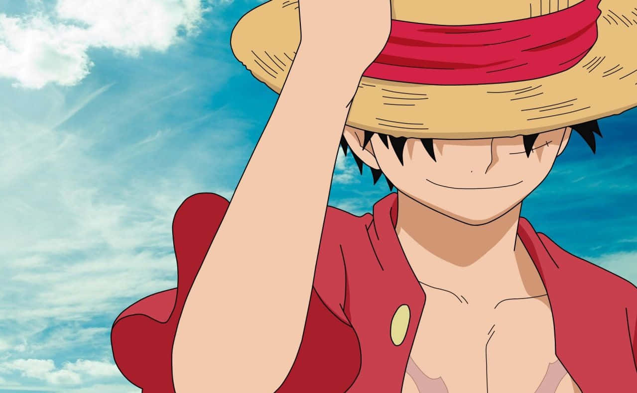 Cool Luffy Ready To Set Off On His Next Grand Adventure! Wallpaper