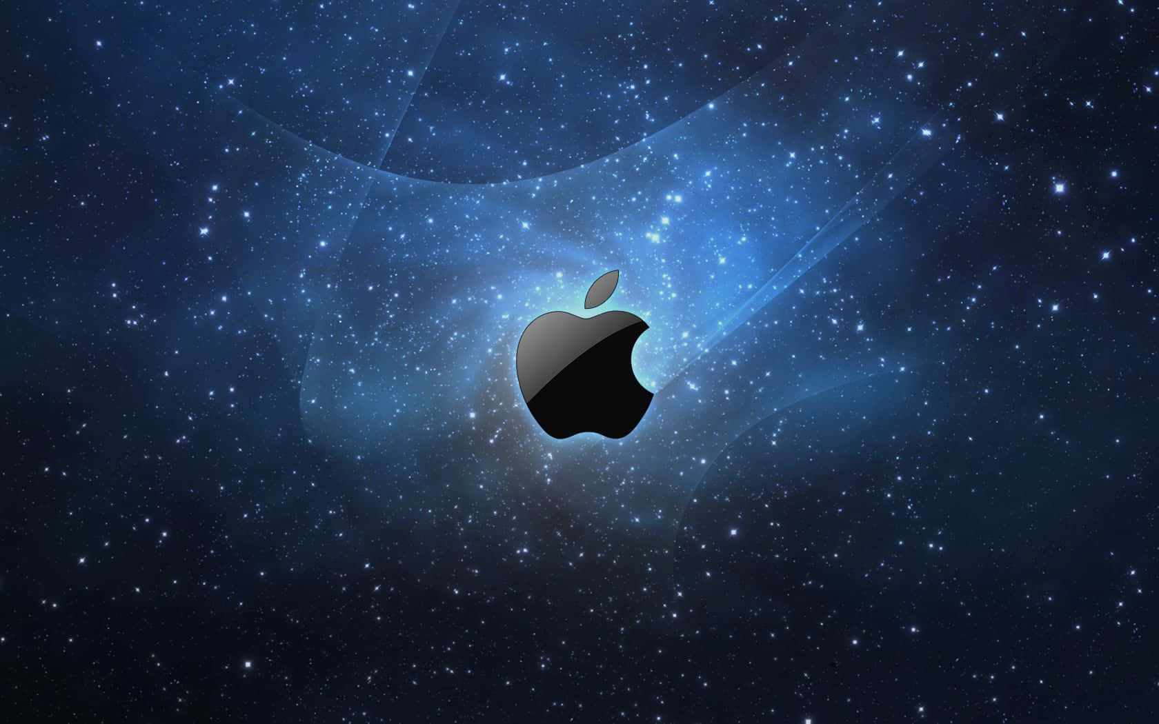 Cool Mac Logo Stars In Space Wallpaper