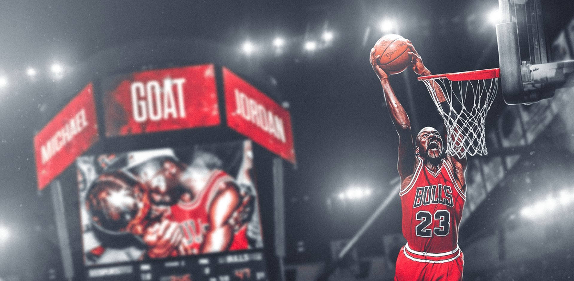 Cool Michael Jordan Basketball Moment Wallpaper