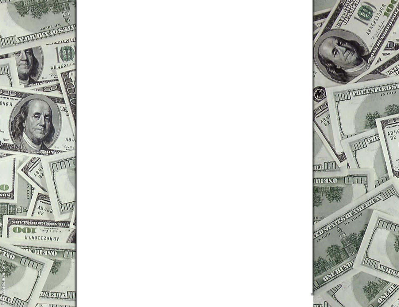 Cool Money White Frame Wallpaper