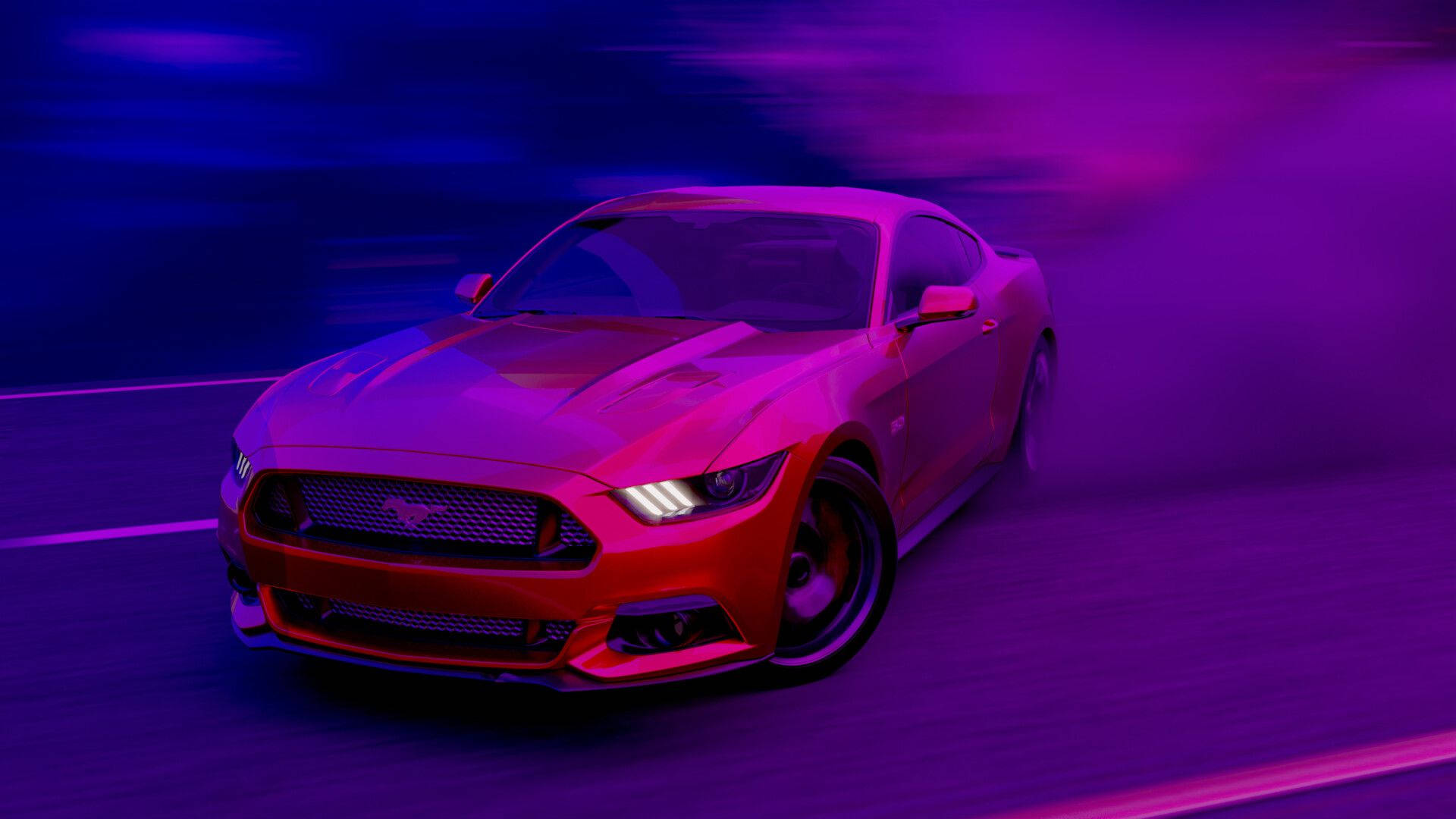 Cool Mustang Drift Wallpaper