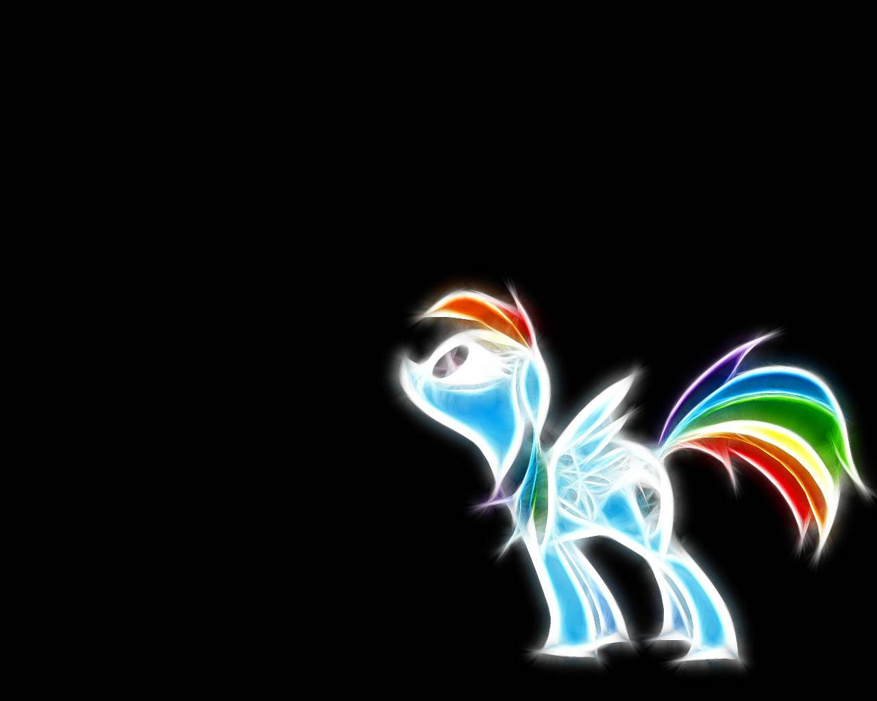 Cool Neon Color My Little Pony Wallpaper