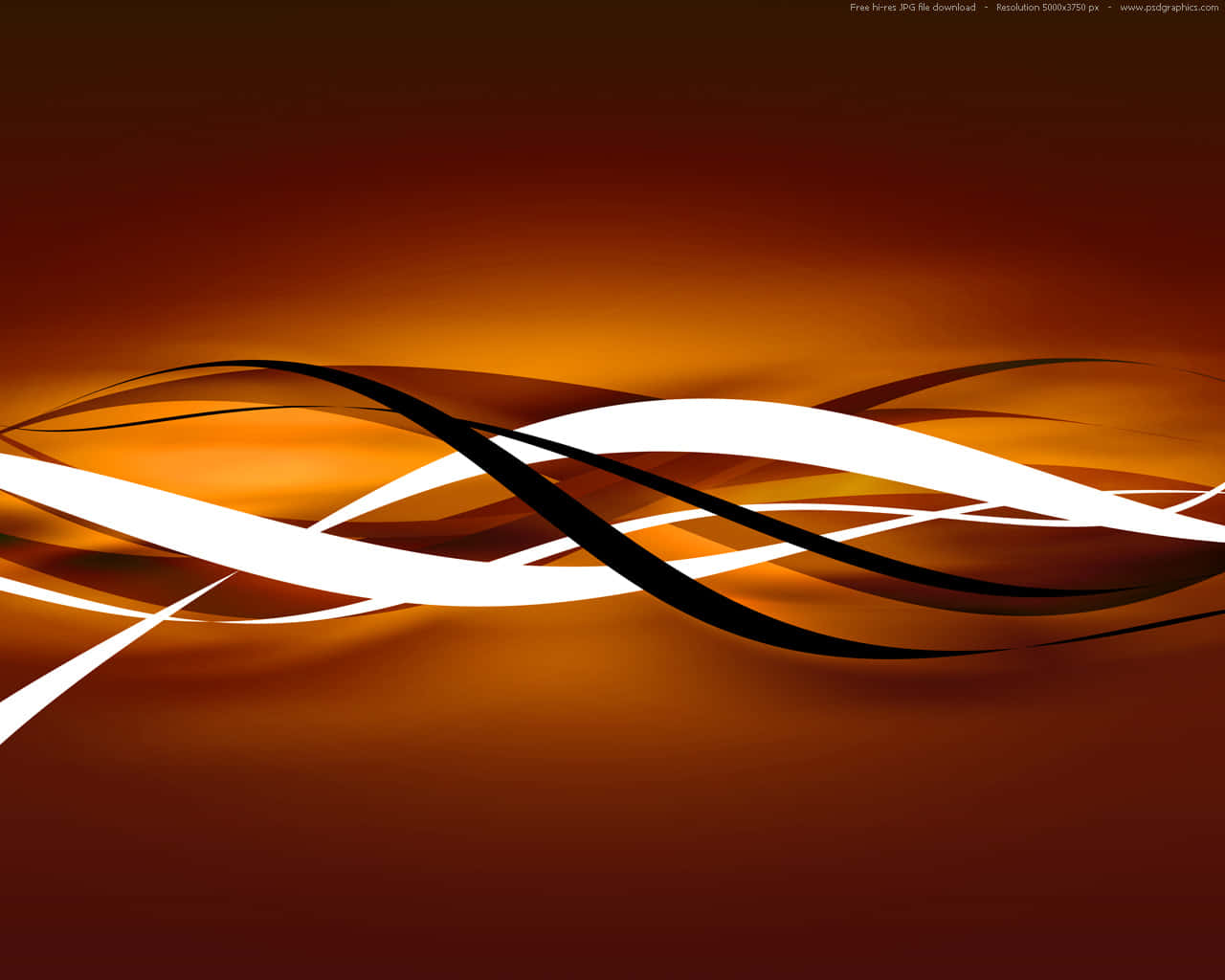 Cool Orange Swirls Wallpaper