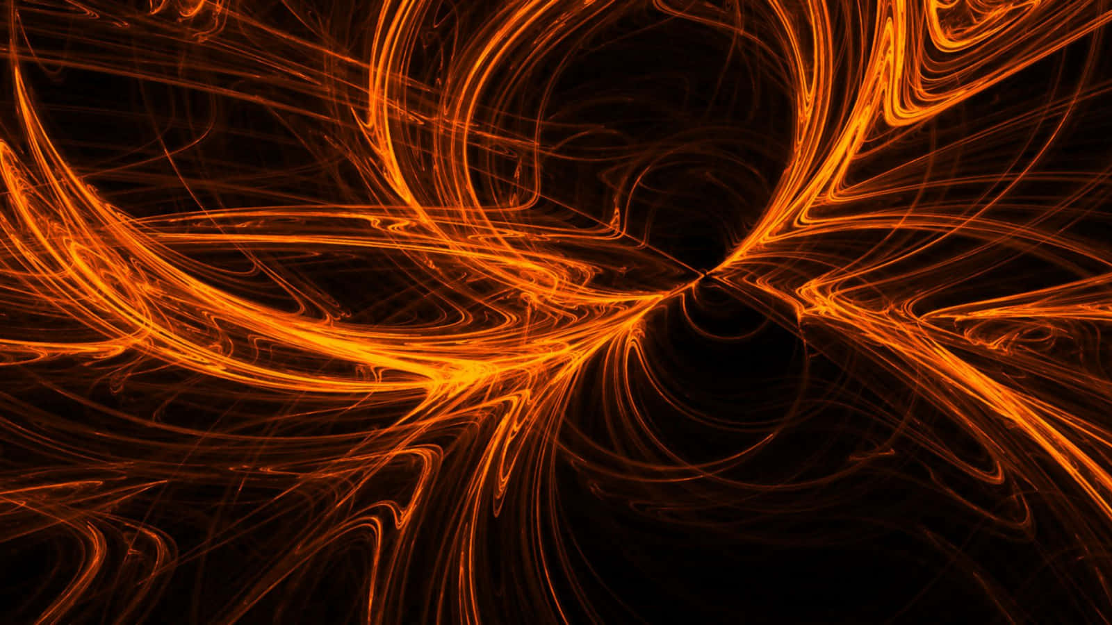 Cool Orange Wisps Wallpaper