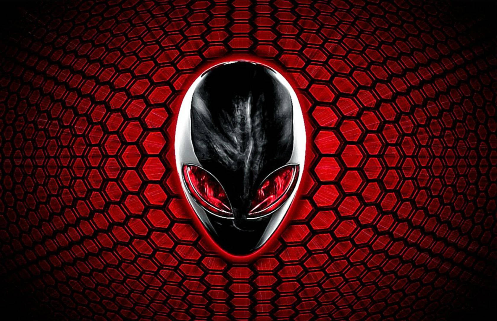 Cool Red Alienware For Gaming Desktop Wallpaper