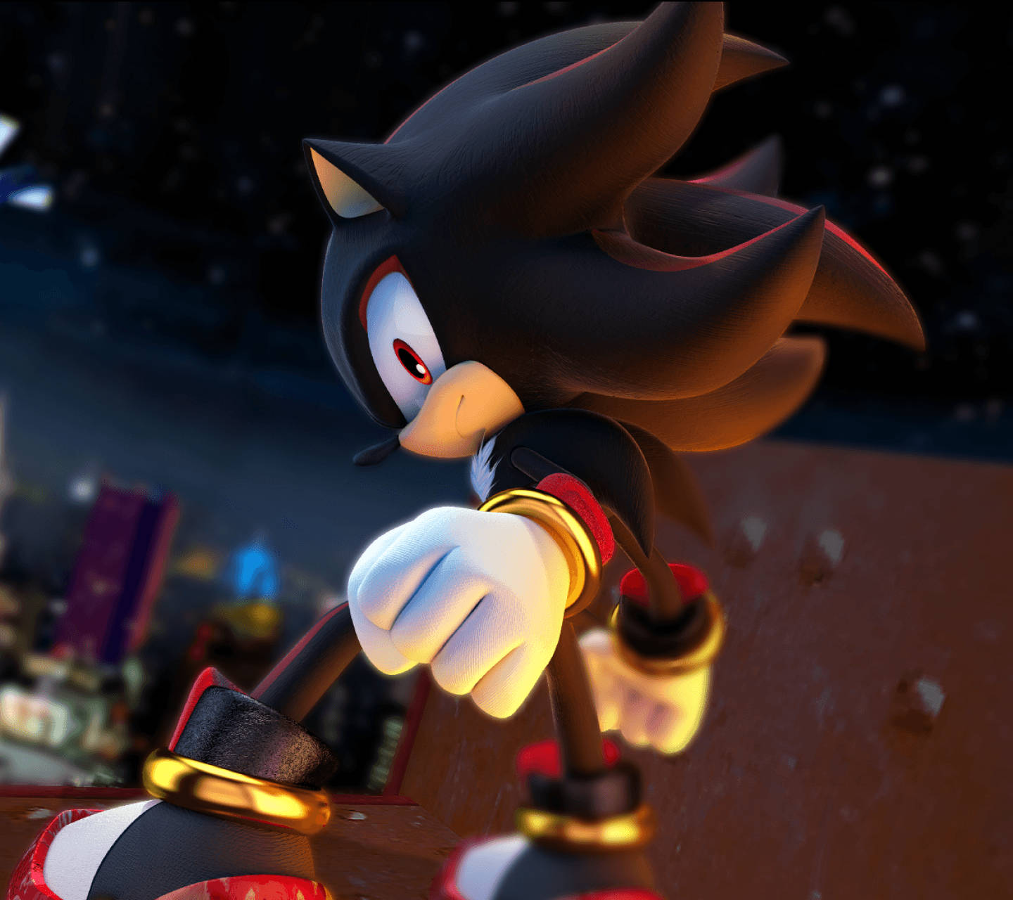 Cool Shadow The Hedgehog Graphic Art Wallpaper