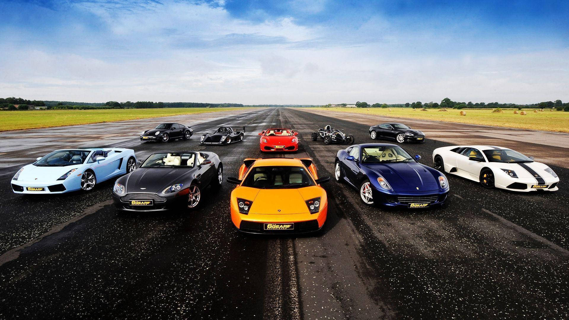 Cool Sports Car Runway Wallpaper