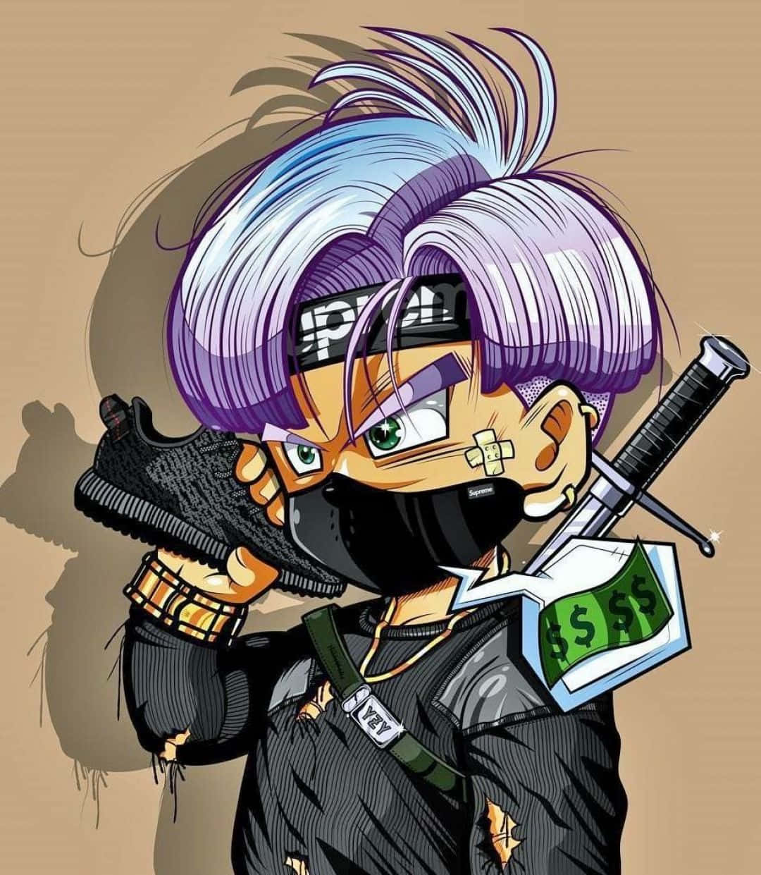 Cool Supreme Anime Dragon Ball Z Trunks Wallpaper