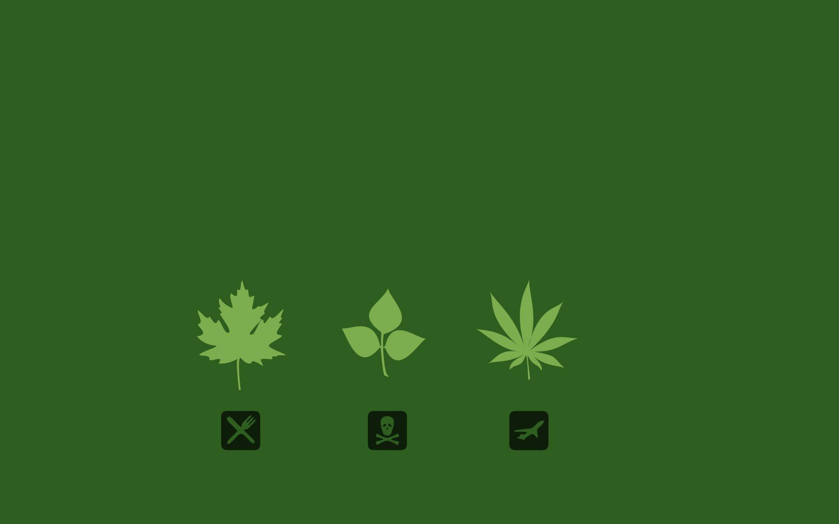 Cool Weed Icons Wallpaper