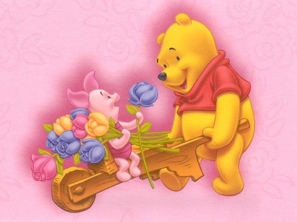 Cool Winnie The Pooh Iphone Display Wallpaper