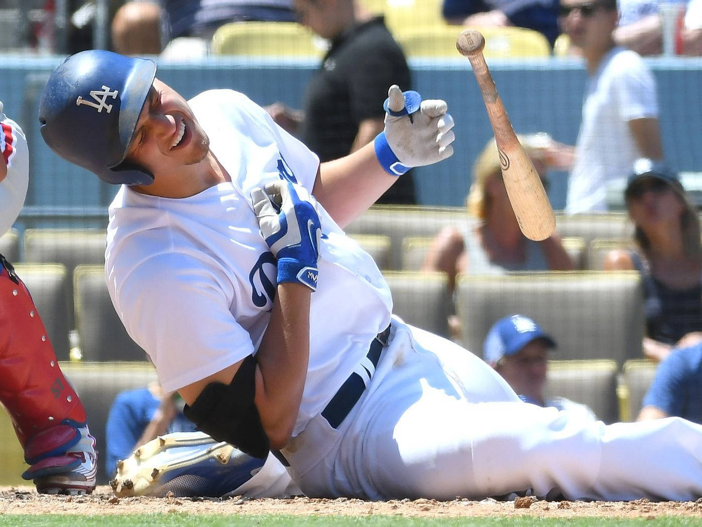 Corey Seager On The Ground Goofing Off Wallpaper