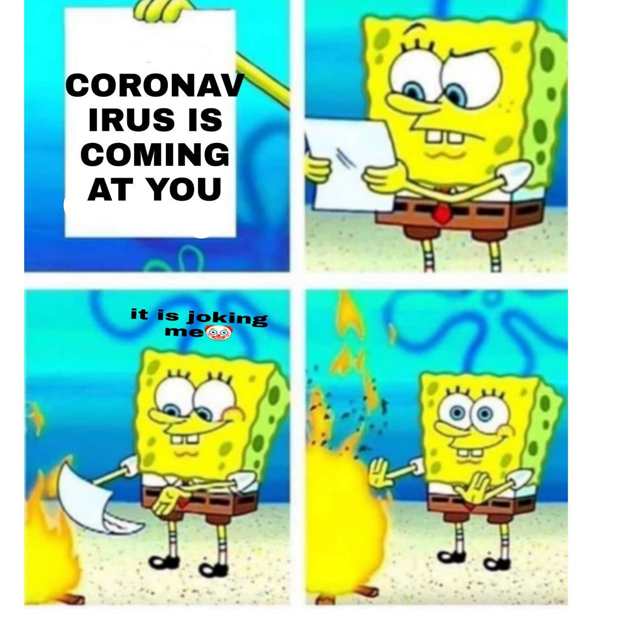 Coronavirus Spongebob Meme Wallpaper