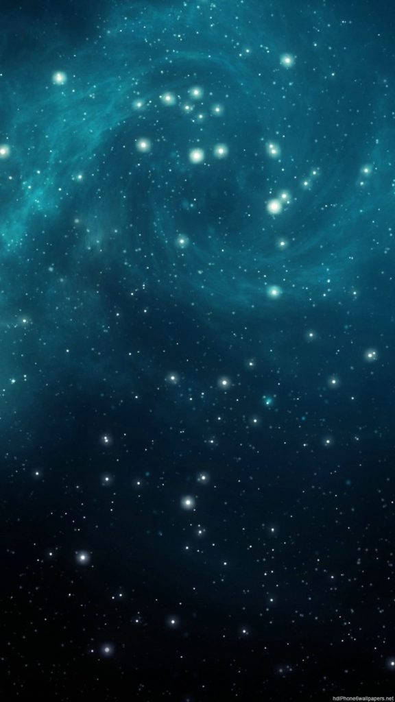 Cosmic Stars Blue Iphone Wallpaper