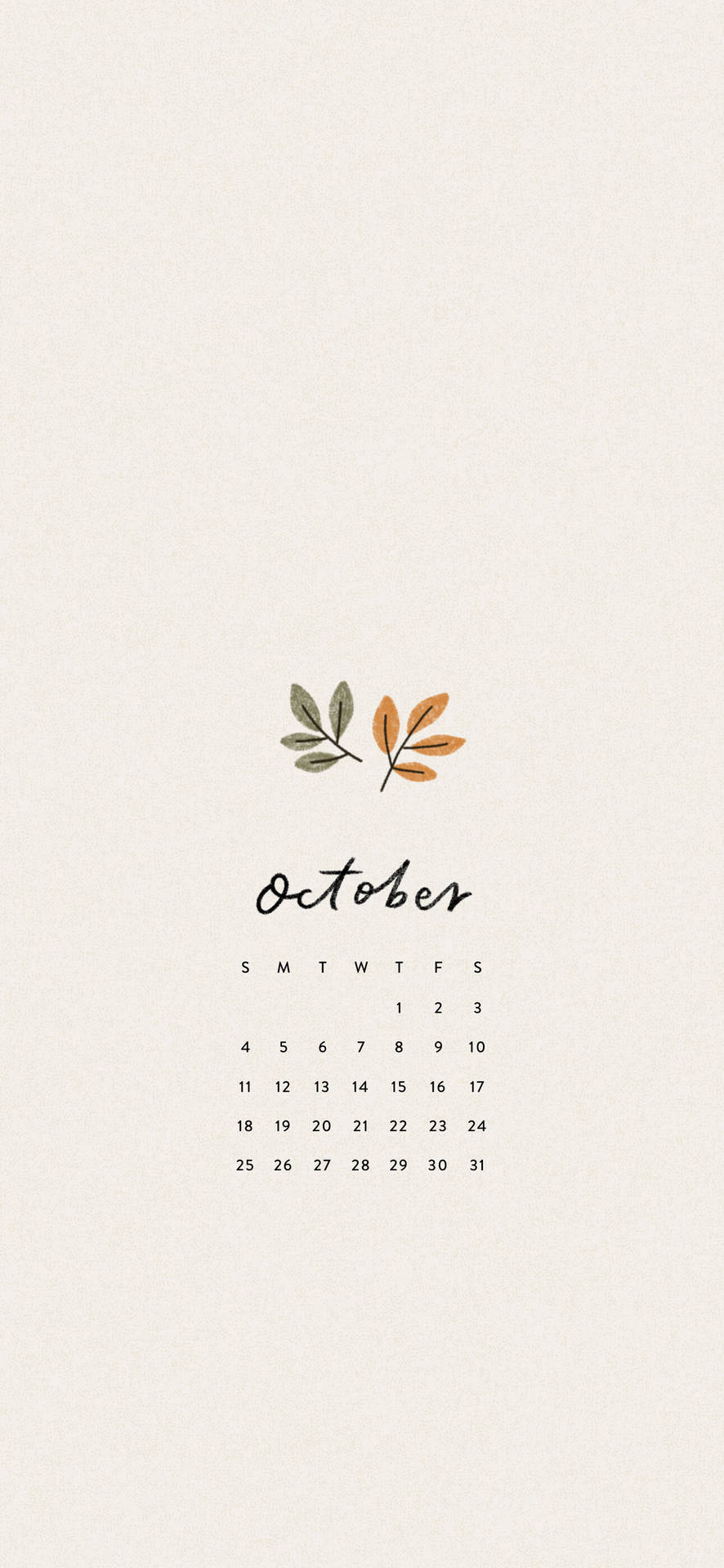 Countdown To The New Year With October 2020 Calendar Wallpaper