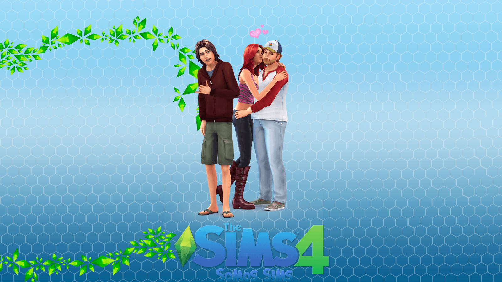 Couple Hugging The Sims Wallpaper
