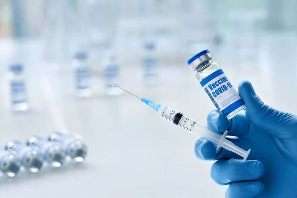Covid-19 Vaccine Multiple Dose Vials Wallpaper