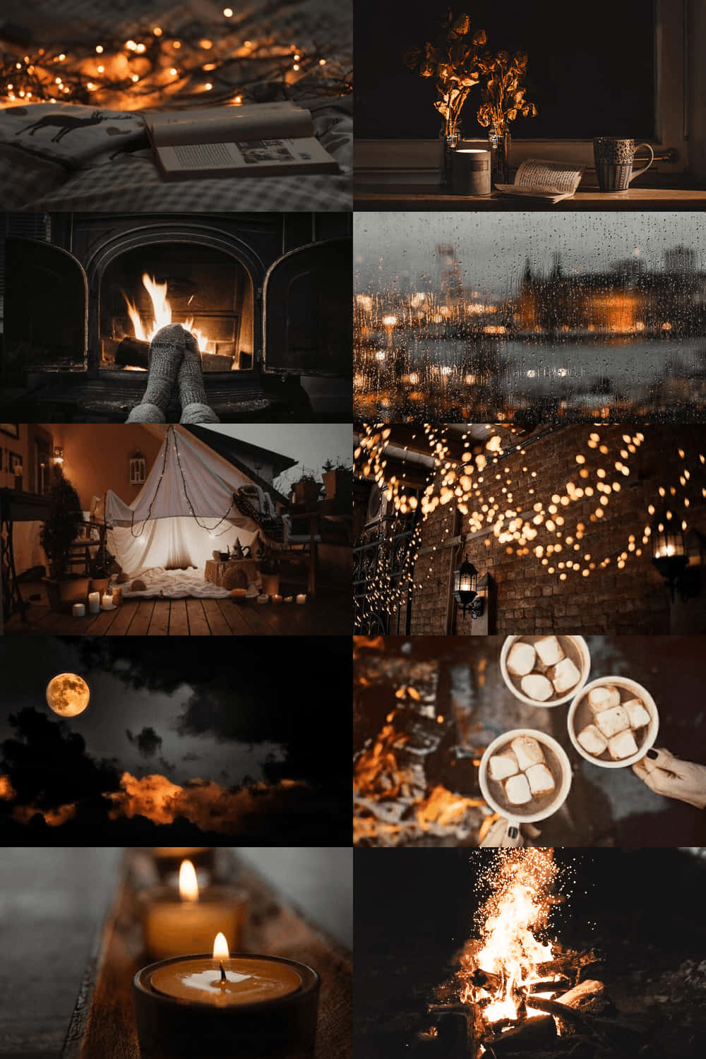 Cozy Iphone Collage Wallpaper