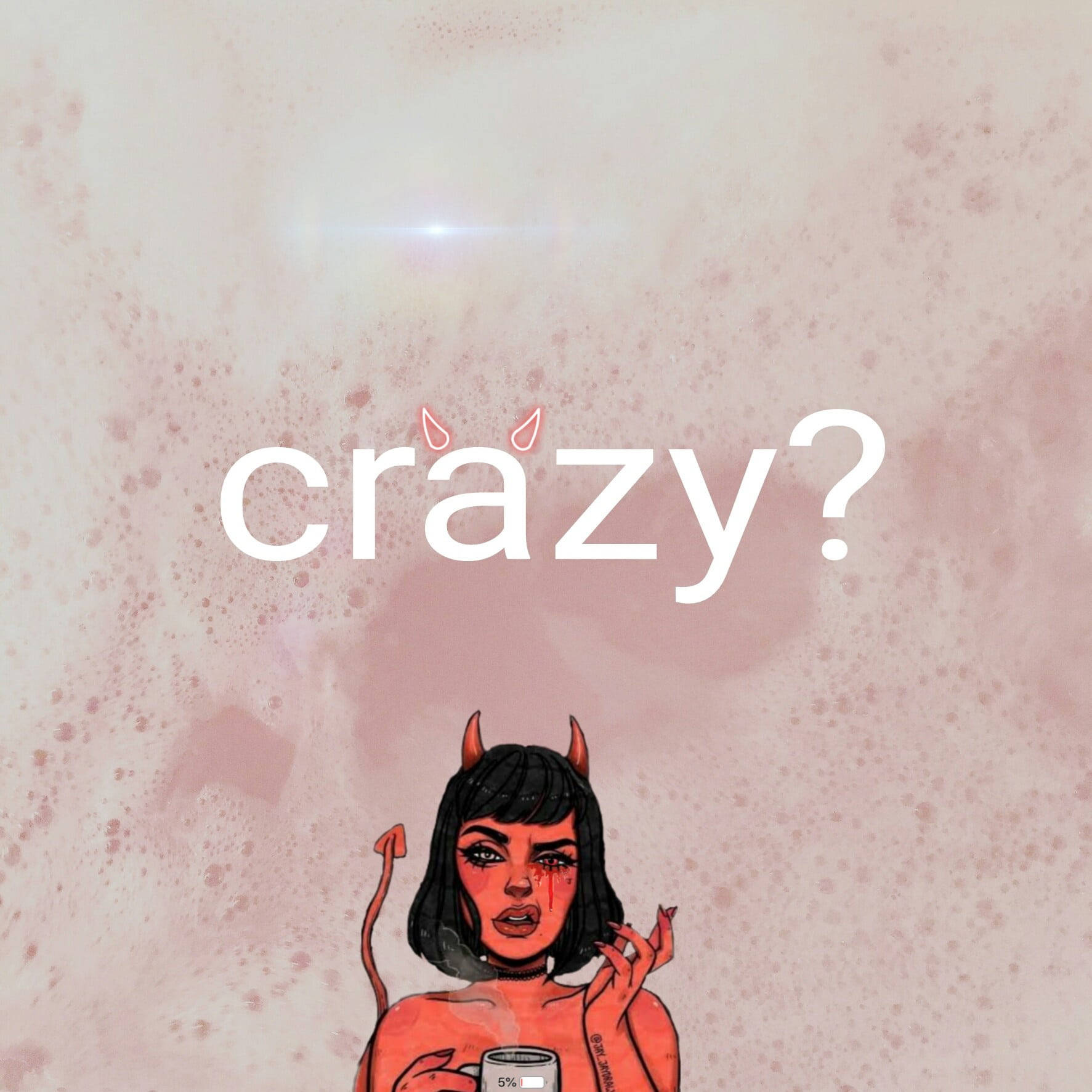 Crazy Devil Girl Picsart Wallpaper