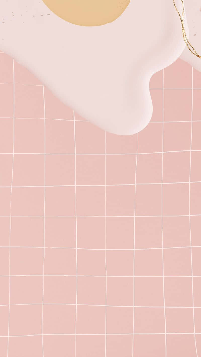 Create Unique Designs With A Minimalistic Pink Grid Wallpaper