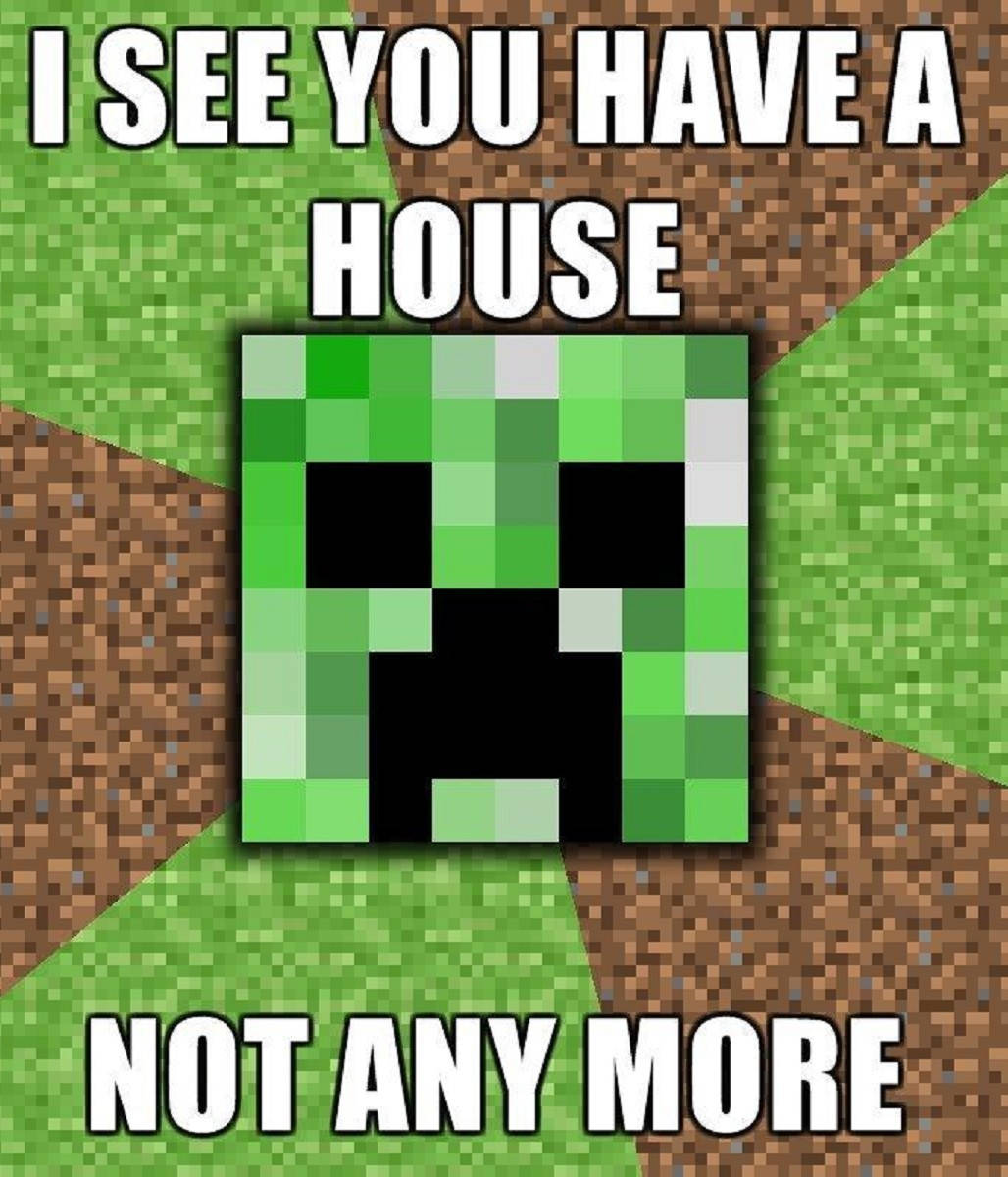 Creeper Minecraft Meme Wallpaper