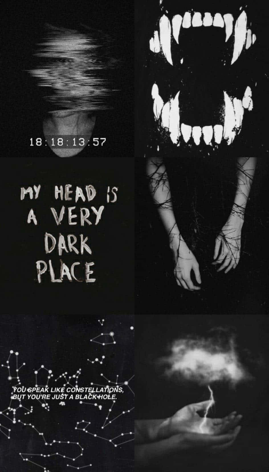 Creepy Aesthetic Collage Wallpaper