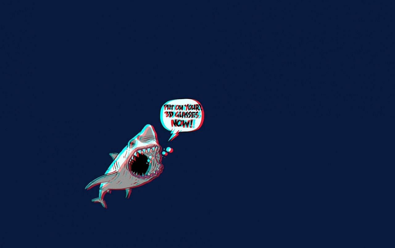 Creepy Shark Meme Wallpaper
